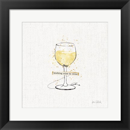 Framed Thoughtful Vines IV Print