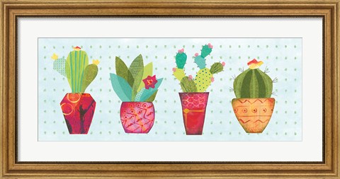 Framed Southwest Cactus V Print