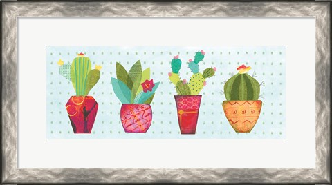 Framed Southwest Cactus V Print