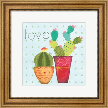 Framed Southwest Cactus III Print