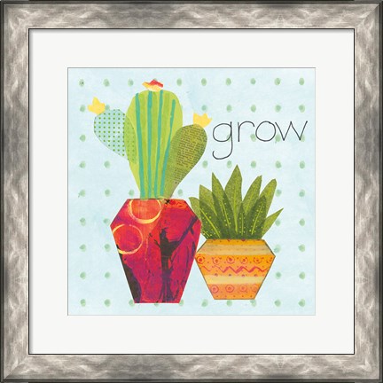 Framed Southwest Cactus II Print