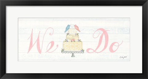 Framed Lovebirds Sign II Print