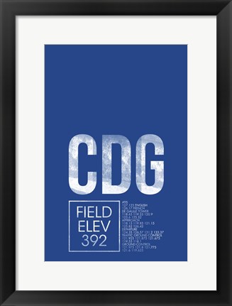Framed CDG ATC Print