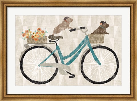 Framed Frenchie Ride Print
