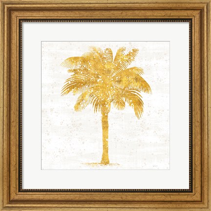 Framed Palm Coast II On White Print