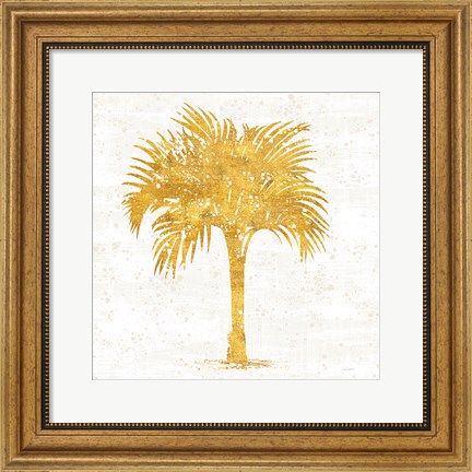 Framed Palm Coast IV on White Print