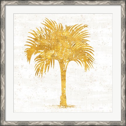 Framed Palm Coast IV on White Print