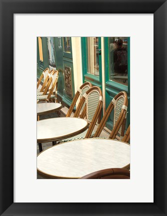 Framed Monmartre Cafe Crop Print