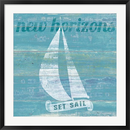 Framed Drift Sailboat Print