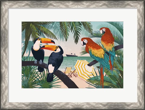 Framed Welcome to Paradise VI Print