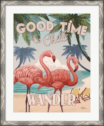 Framed Welcome to Paradise III Print