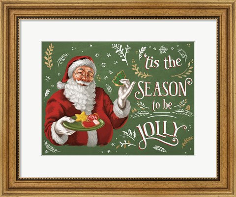 Framed Santas List III Print
