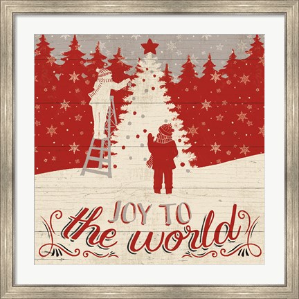 Framed Holiday in the Woods IV Print