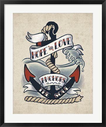 Framed Sailor Wisdom I Print