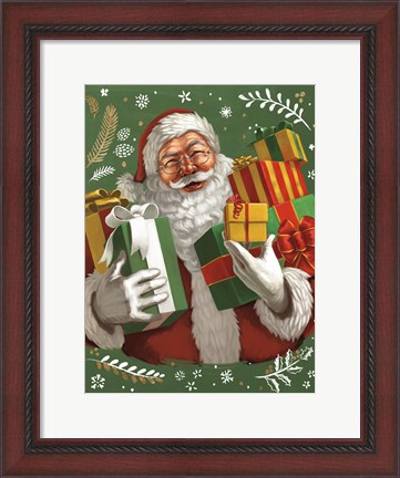 Framed Santas List IV Crop Print