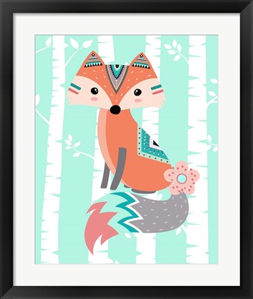 Framed Tribal Fox Girl II Print