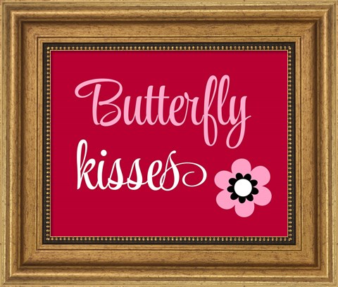 Framed Butterfly Kisses Print