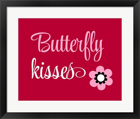 Framed Butterfly Kisses Print