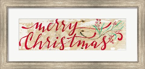 Framed Merry Christmas II Print