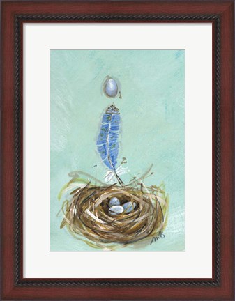 Framed Bluebird Print