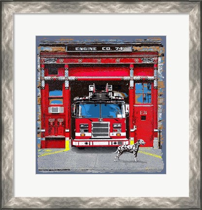 Framed Fire House Print