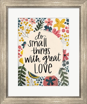 Framed Small Things Print