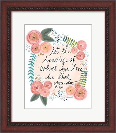 Framed Rumi Quote Print