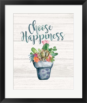 Framed Choose Happiness Print