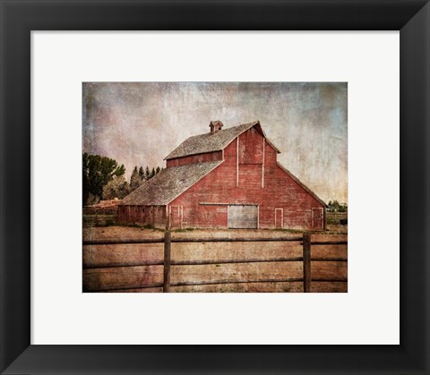 Framed York Road Barn Print