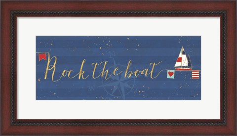 Framed Underlined Nautical VII Print