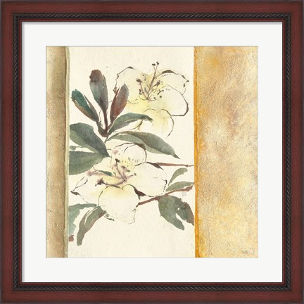 Framed Ochre Rhododendron Print