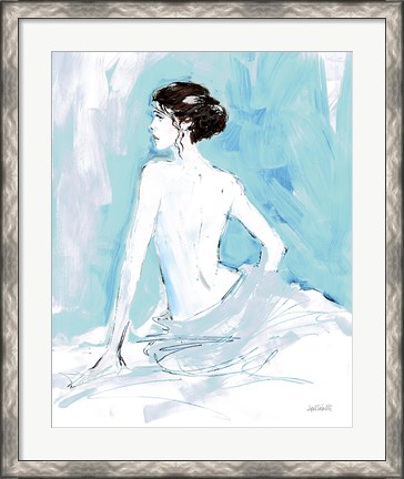 Framed Nude II Blue Print