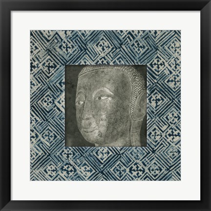 Framed Moment of Zen II Batik Print