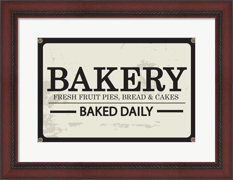 Framed Bakery Print