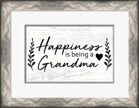 Framed Happiness is Being a Grandma Print