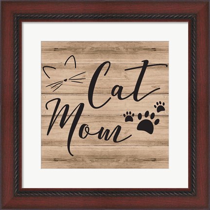 Framed Cat Mom Print