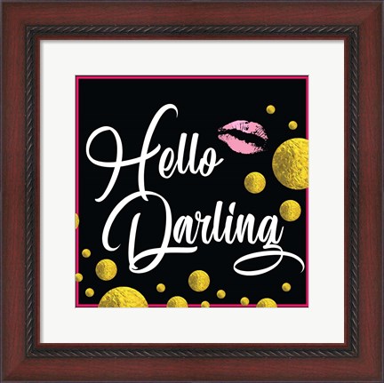 Framed Hello Darling Print
