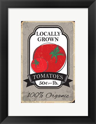 Framed Tomatoes Print