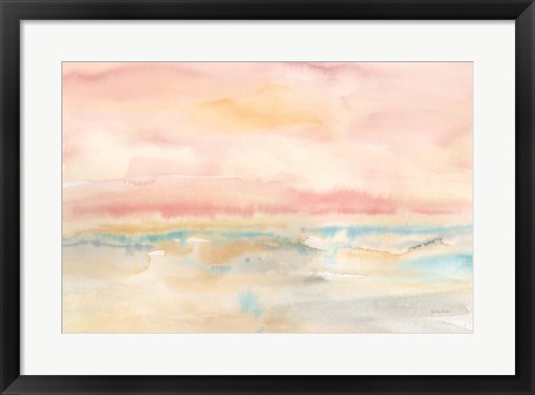 Framed Blush Seascape Print