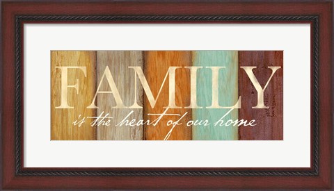 Framed Family Sentiment Sign I Spice Print