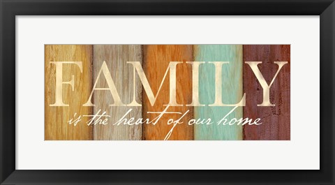 Framed Family Sentiment Sign I Spice Print