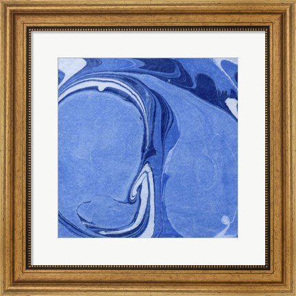 Framed Blue Marble Quad III Print