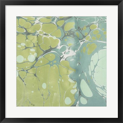 Framed Turquoise Marble IV Print