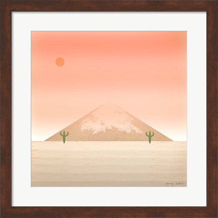 Framed Cactus Desert II Print