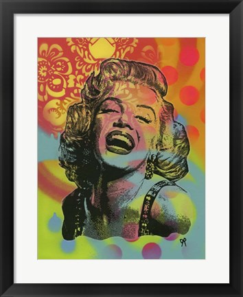 Framed Guffaw Marilyn Print
