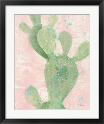 Framed Cactus Panel II Print