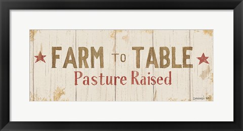 Framed Farm Patchwork XIV Print