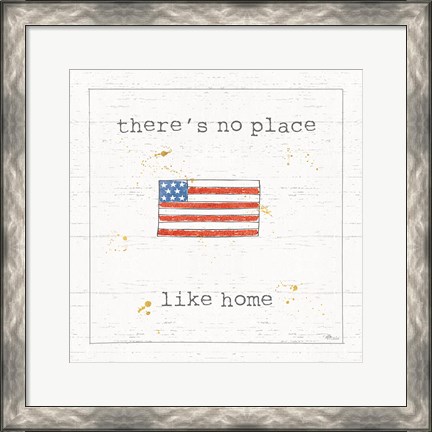 Framed USA Cuties I Shiplap Print