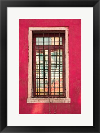 Framed Windows of Burano III Print