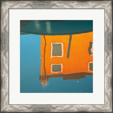 Framed Reflections of Burano VII Print